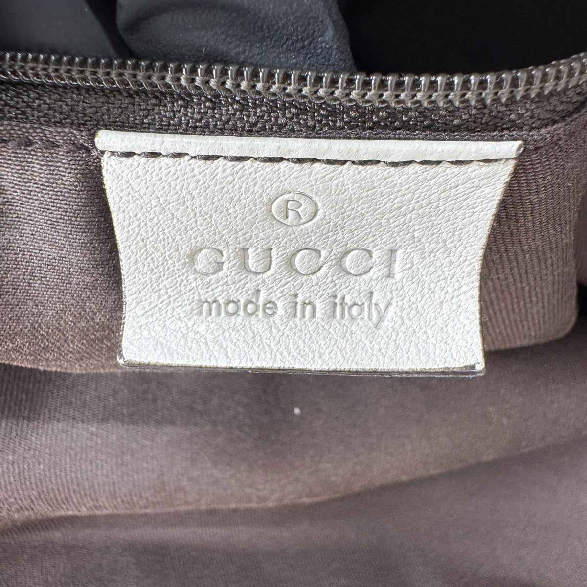 Gucci D-Ring Gg Canvas Beige Canvas Shoulder Bag Bag (Pre-Owned)