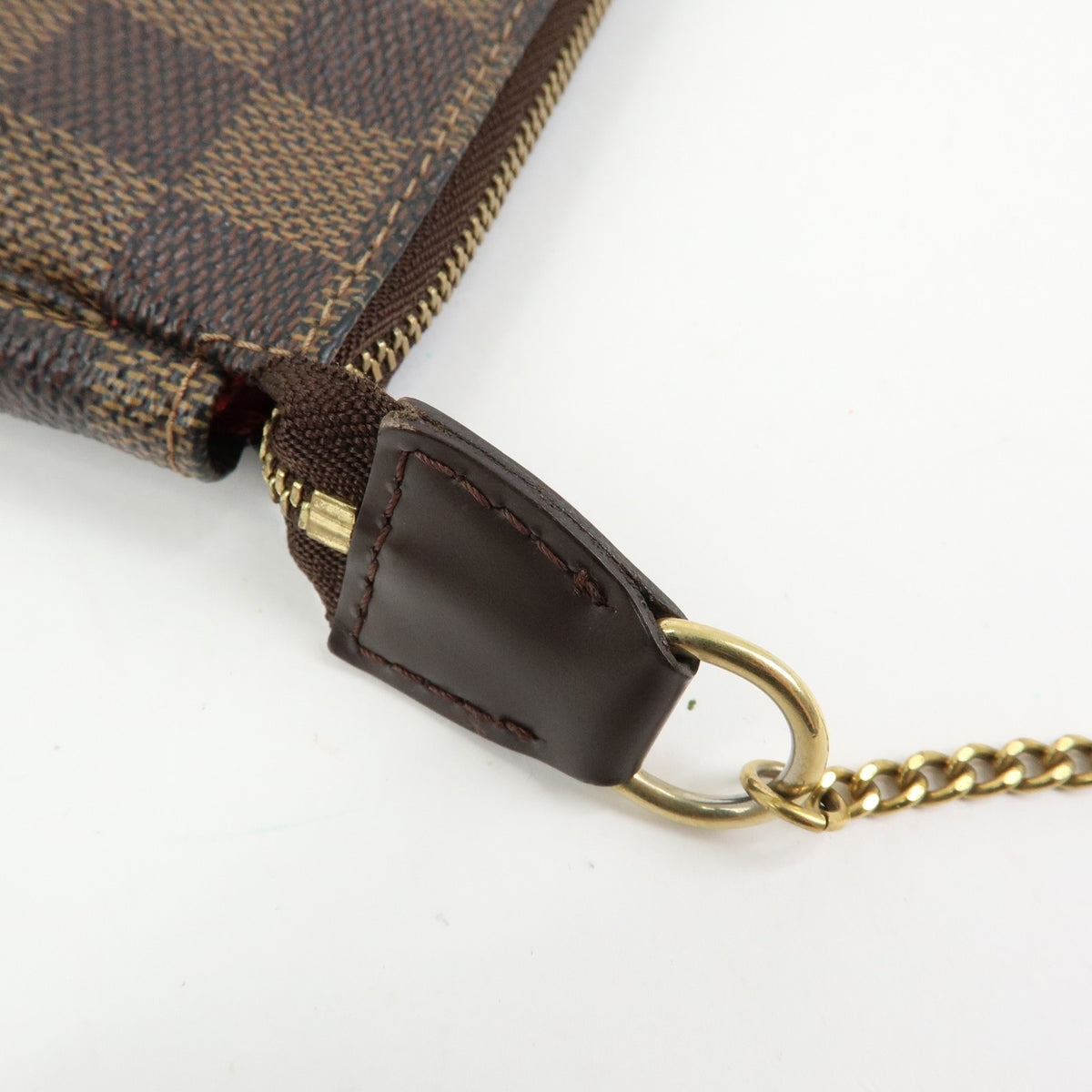 Louis Vuitton Pochette Accessoires Damier Brown Canvas Clutche & Pouche Bag (Pre-Owned)