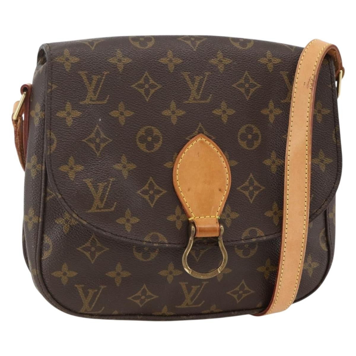 Louis Vuitton Saint Cloud Monogram Canvas Brown Canvas Handbag (Pre-Owned)