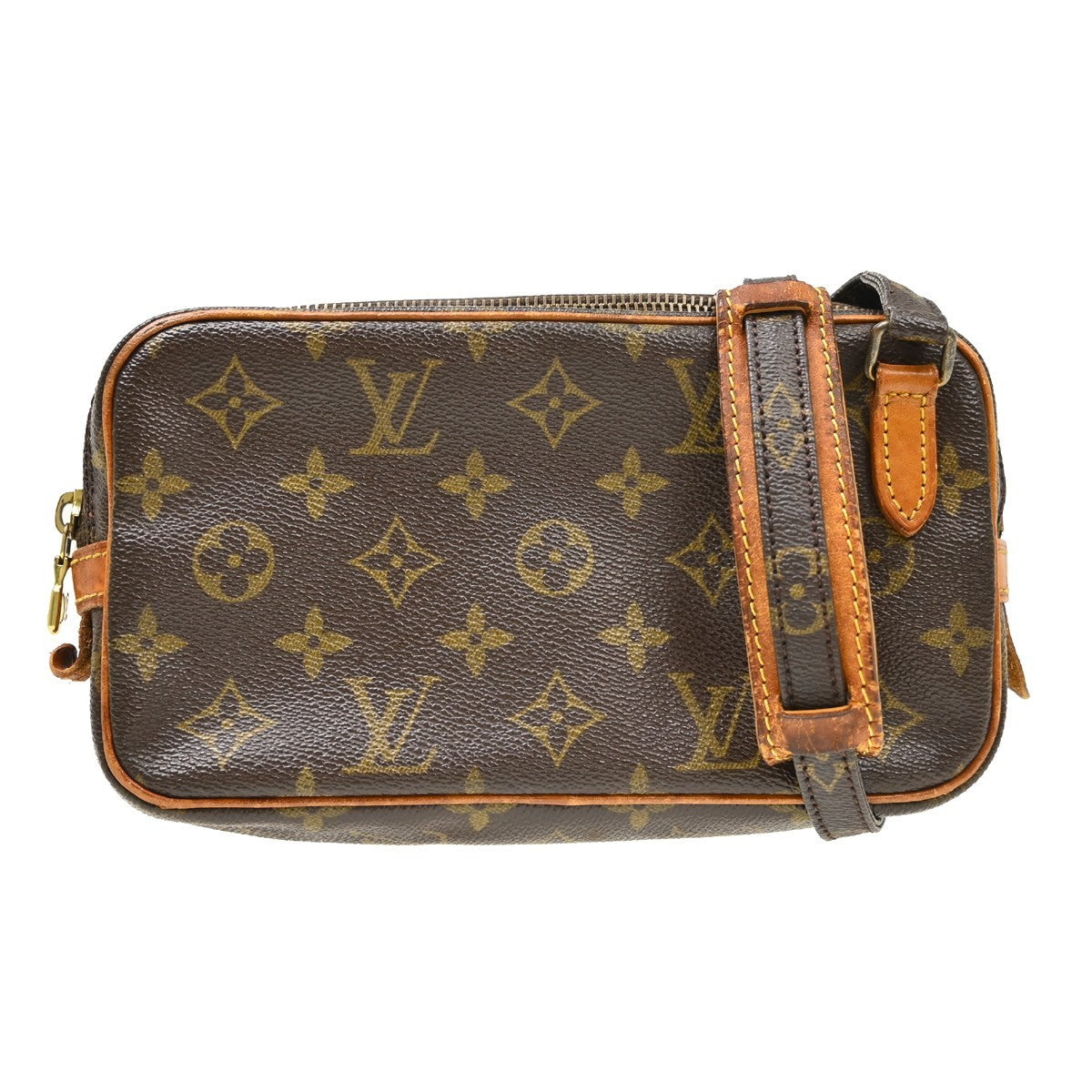 Louis Vuitton Pochette Marly Bandouliere Monogram Canvas Brown Canvas Shoulder Bag Bag (Pre-Owned)