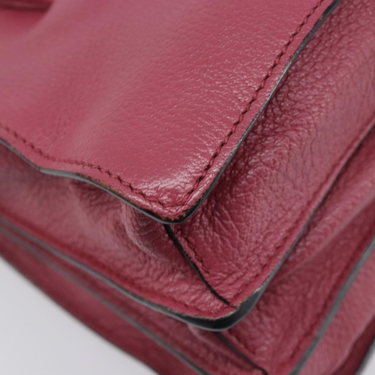 Miu Miu Madras Convertible Compartment Leather Pink Leather Tote Bag Bag (Pre-Owned)