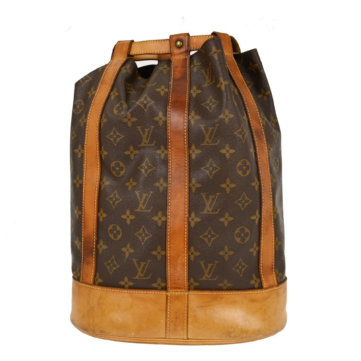Louis Vuitton Randonnee Monogram Canvas Brown Canvas Backpack Bag (Pre-Owned)