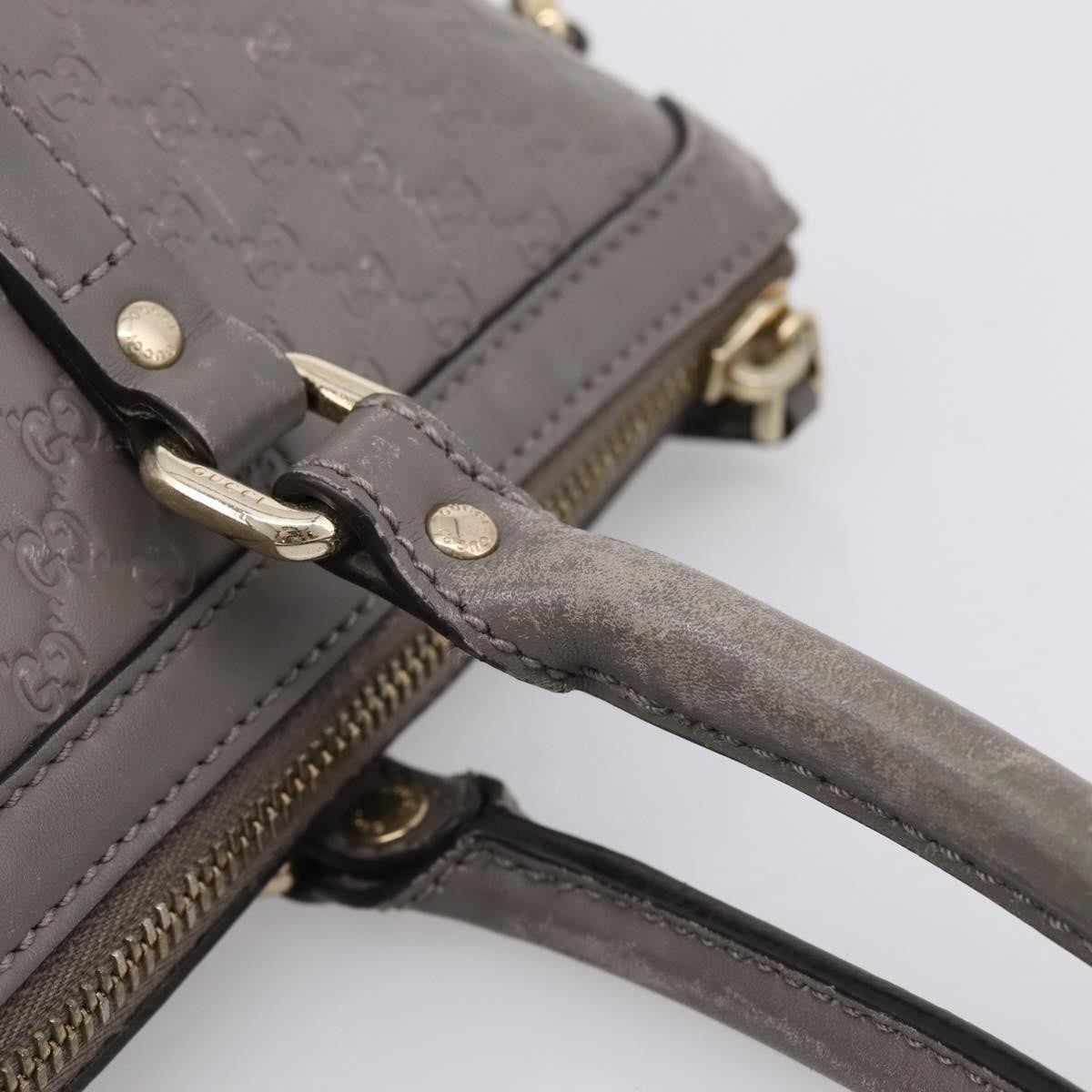 Gucci Margaux Microguccissima Leather Gray Leather Tote Bag Bag (Pre-Owned)