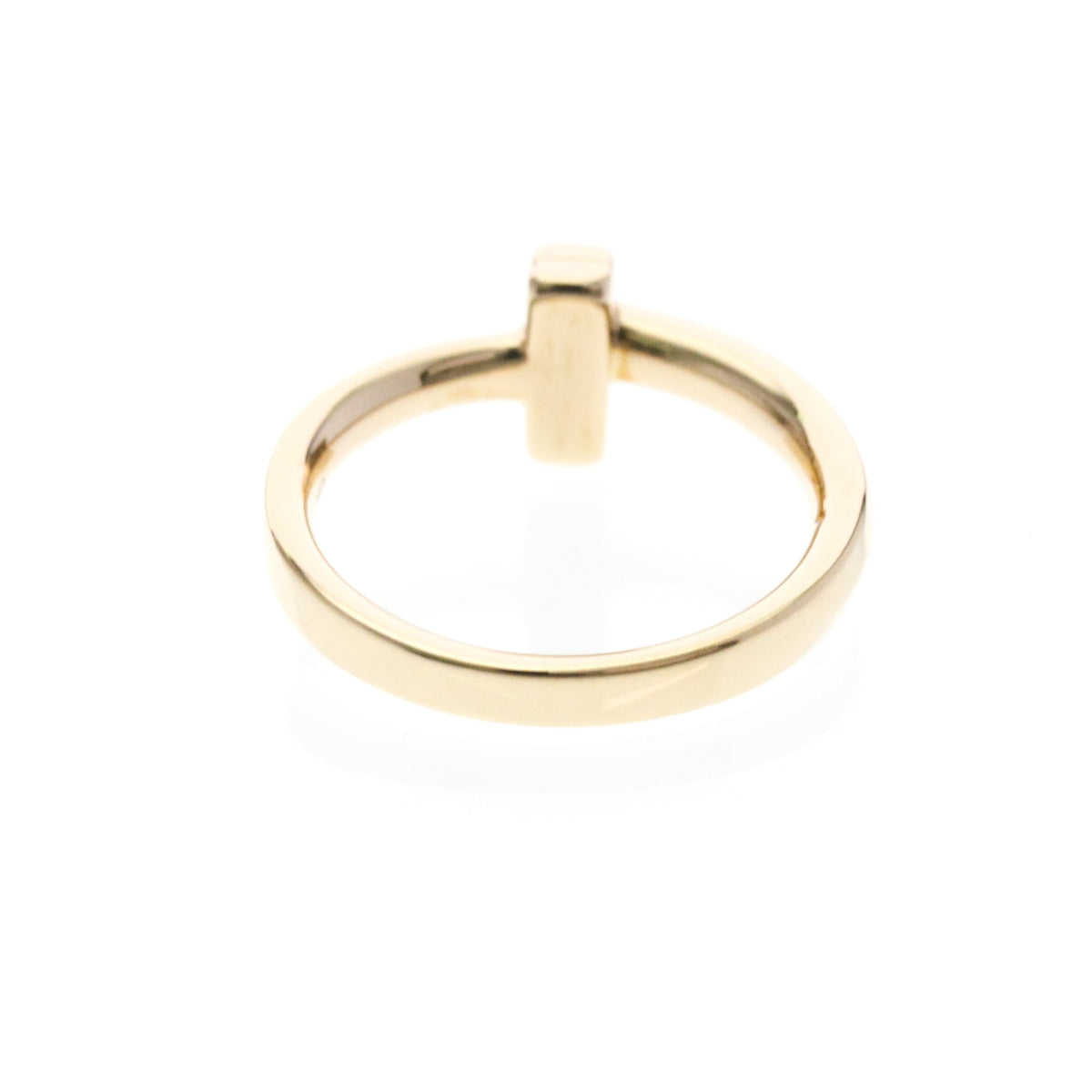 Tiffany & Co. T One 18K White Gold Gold Pink_Gold Ring Jewelry (Pre-Owned)