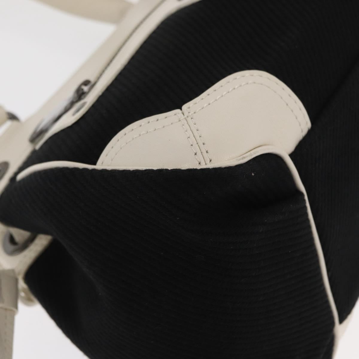 Burberry Vintage Canvas Black Canvas Handbag (Pre-Owned)