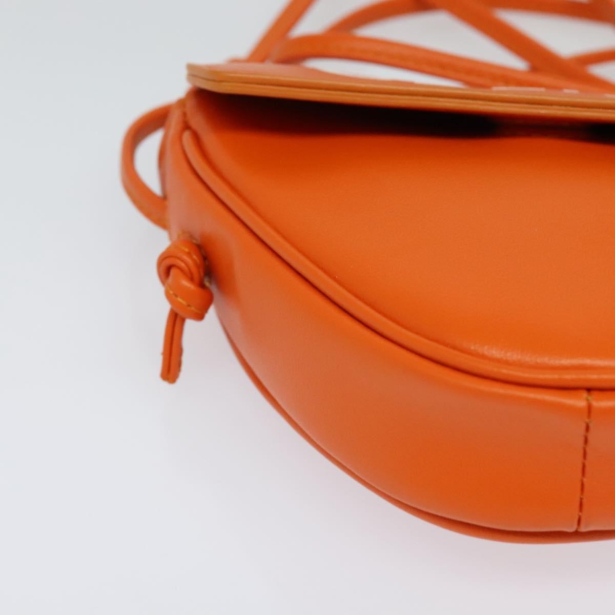 Celine Triangle Leather Orange Leather Shoulder Bag Bag (Pre-Owned)