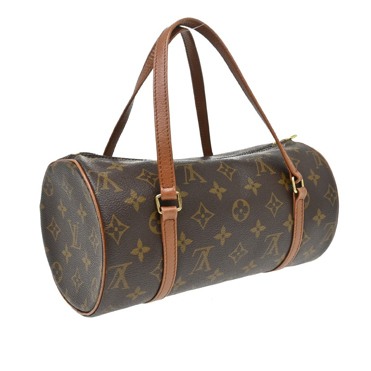 Louis Vuitton Papillon Monogram Canvas Brown Canvas Handbag (Pre-Owned)