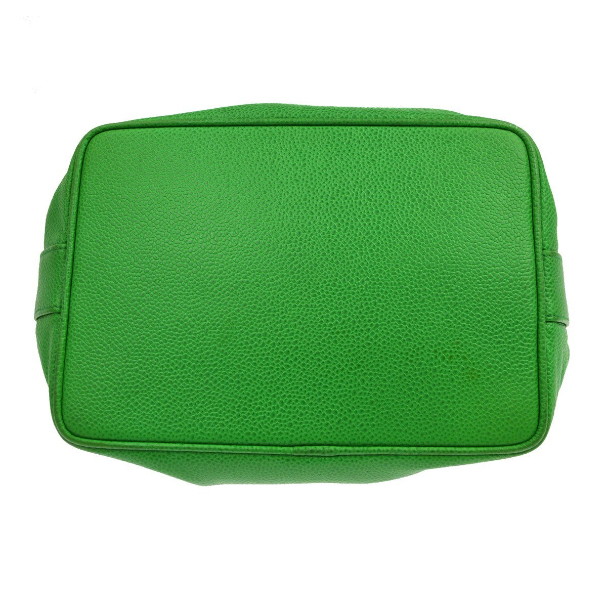 Chanel Vintage Cc Bucket Caviar Green Calfskin Shoulder Bag Bag (Pre-Owned)