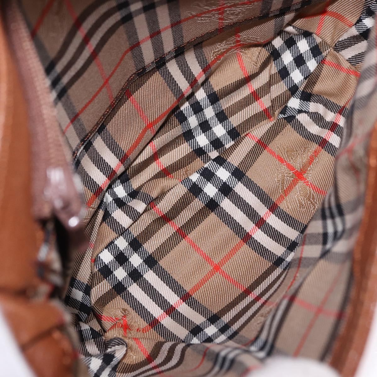 Burberry Flap Shoulder Leather Brown Leather Shoulder Bag Bag (Pre-Owned)