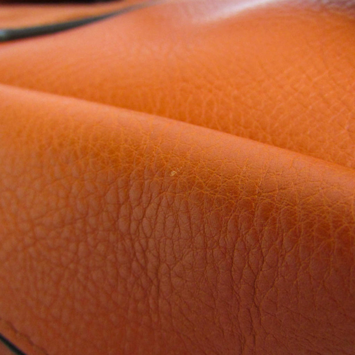 Chloe Faye Leather And Suede Orange Leather Backpack Bag (Pre-Owned)