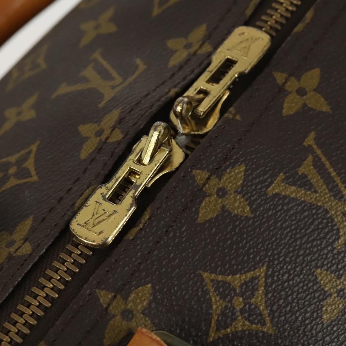 Louis Vuitton Keepall Monogram Canvas Brown Canvas Travel Bag Bag (Pre-Owned)