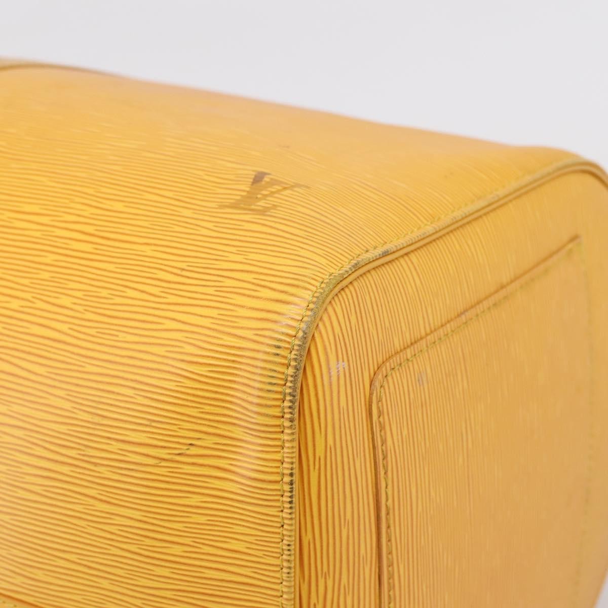 Louis Vuitton Keepall Epi Leather Yellow Leather Travel Bag Bag (Pre-Owned)
