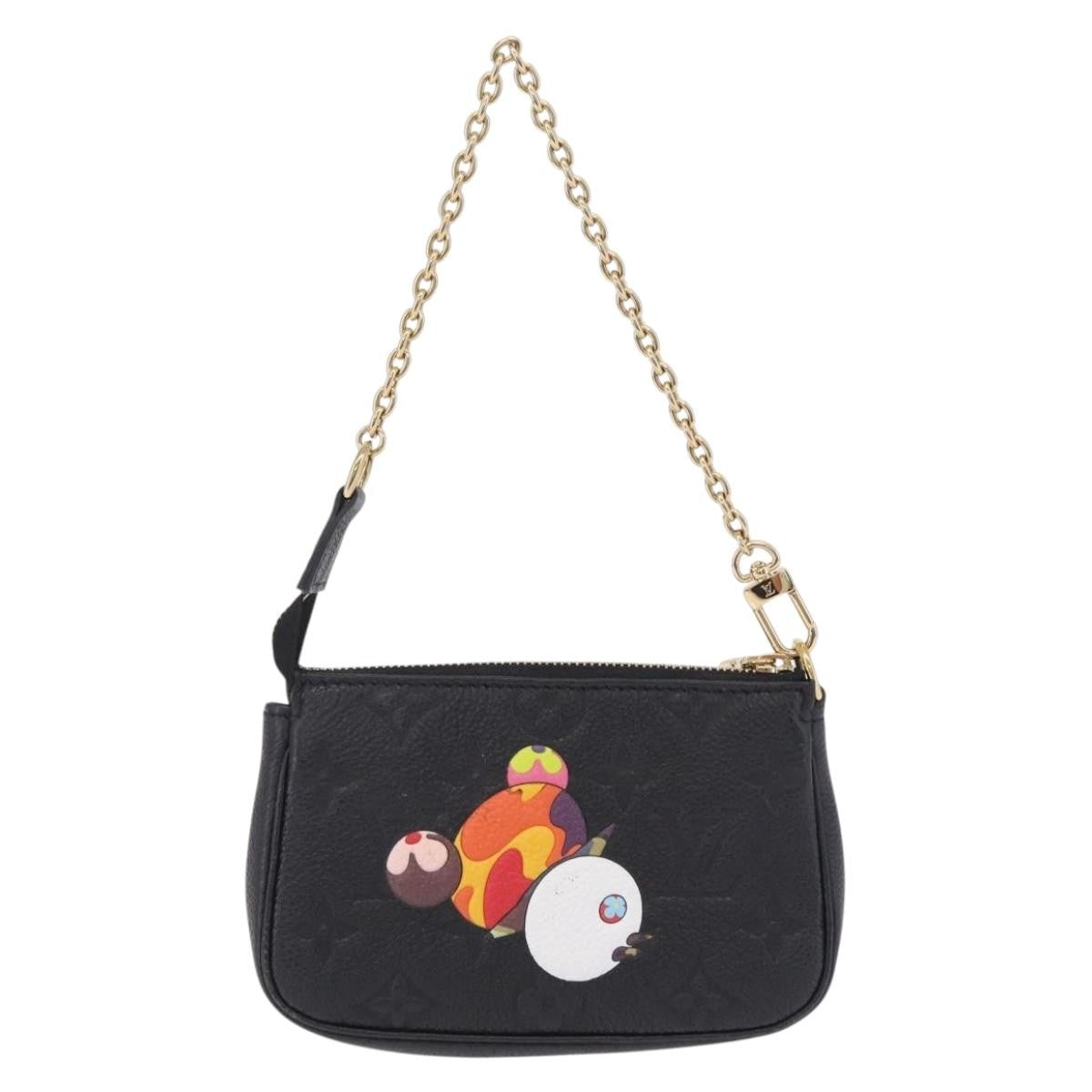 Louis Vuitton Pochette Accessoires Monogram Empreinte Leather Black Leather Clutche & Pouche Bag (Pre-Owned)