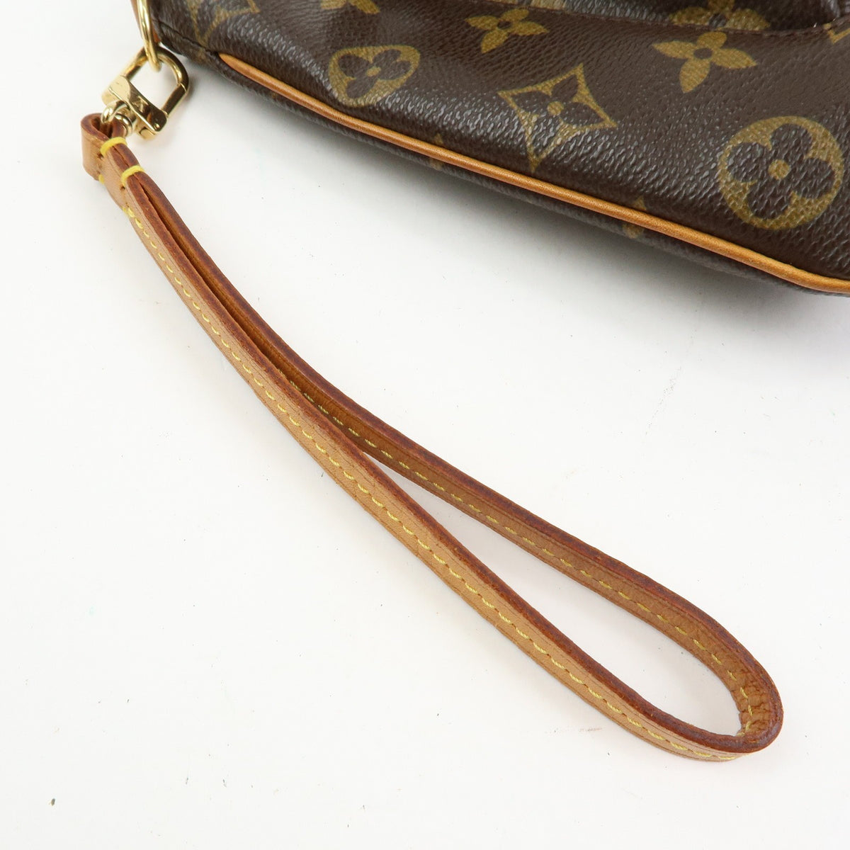 Louis Vuitton Partition Wristlet Clutch Monogram Canvas Brown Canvas Clutche & Pouche Bag (Pre-Owned)