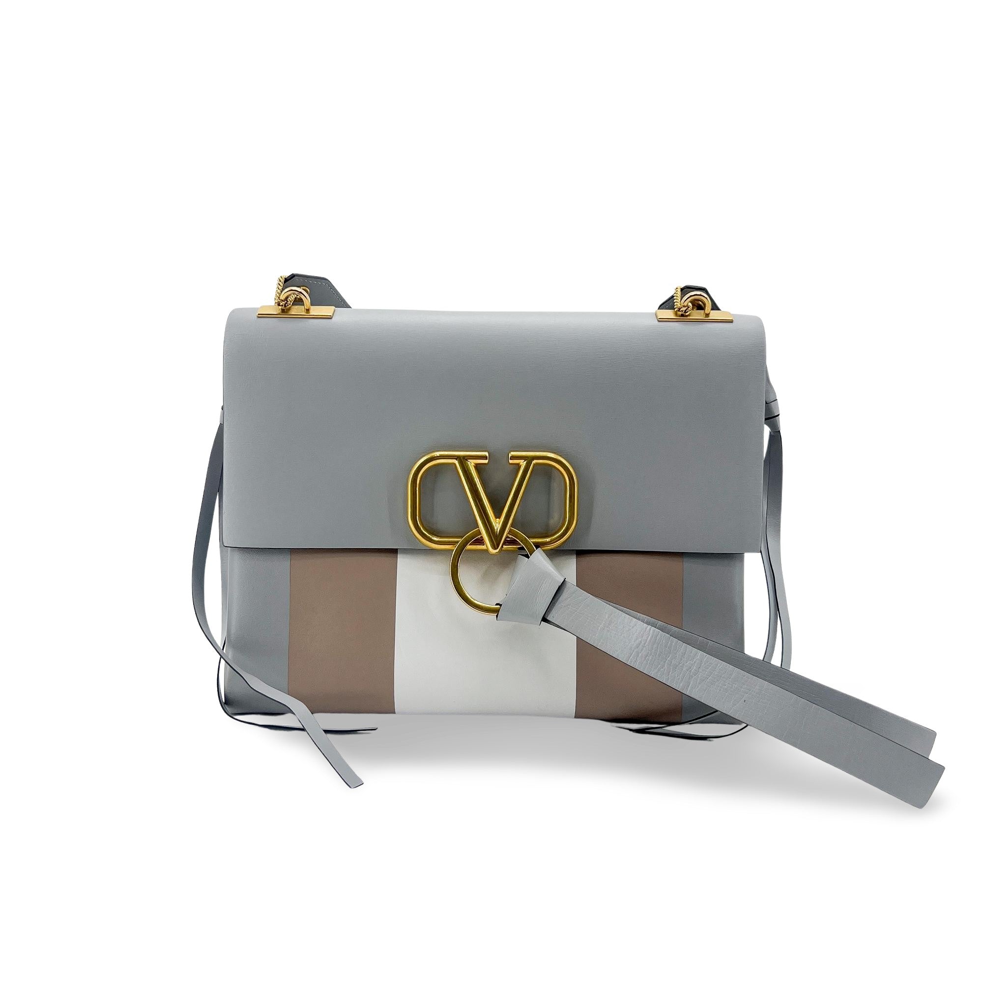 Valentino Garavani Vring Shoulder Bag Leather Multicolour Leather Shoulder Bag Bag (Pre-Owned)