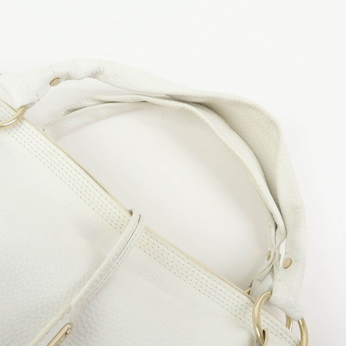 Celine Bittersweet Leather White Leather Handbag (Pre-Owned)