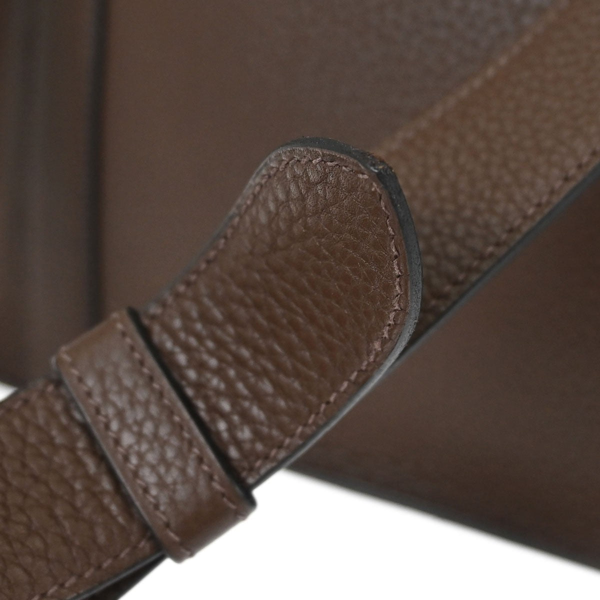 Hermes Steve Caporal Clemence Brown Calfskin Shoulder Bag Bag (Pre-Owned)