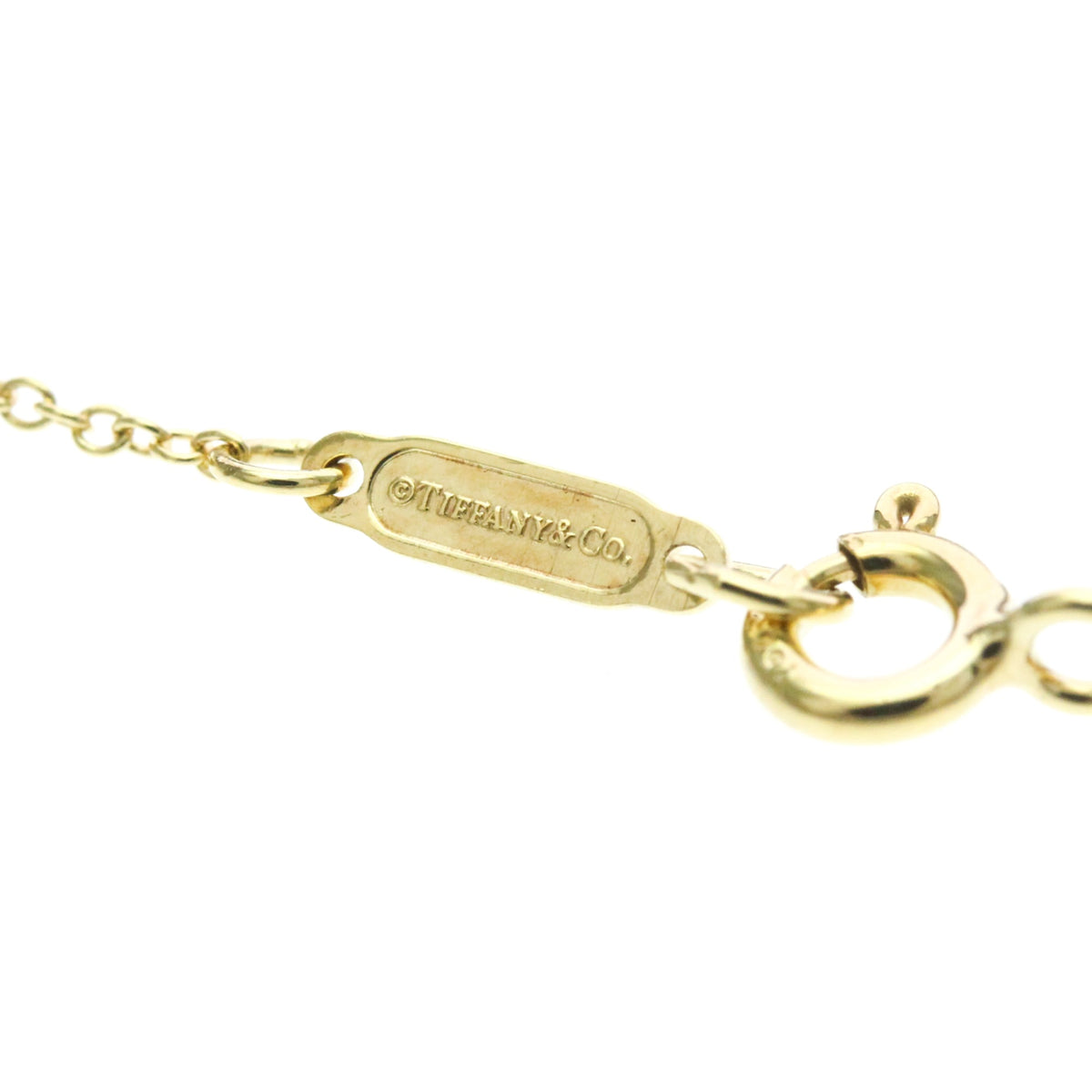 Tiffany & Co. Bow Pendant 18K Yellow Gold Gold Yellow_Gold Necklace Jewelry (Pre-Owned)