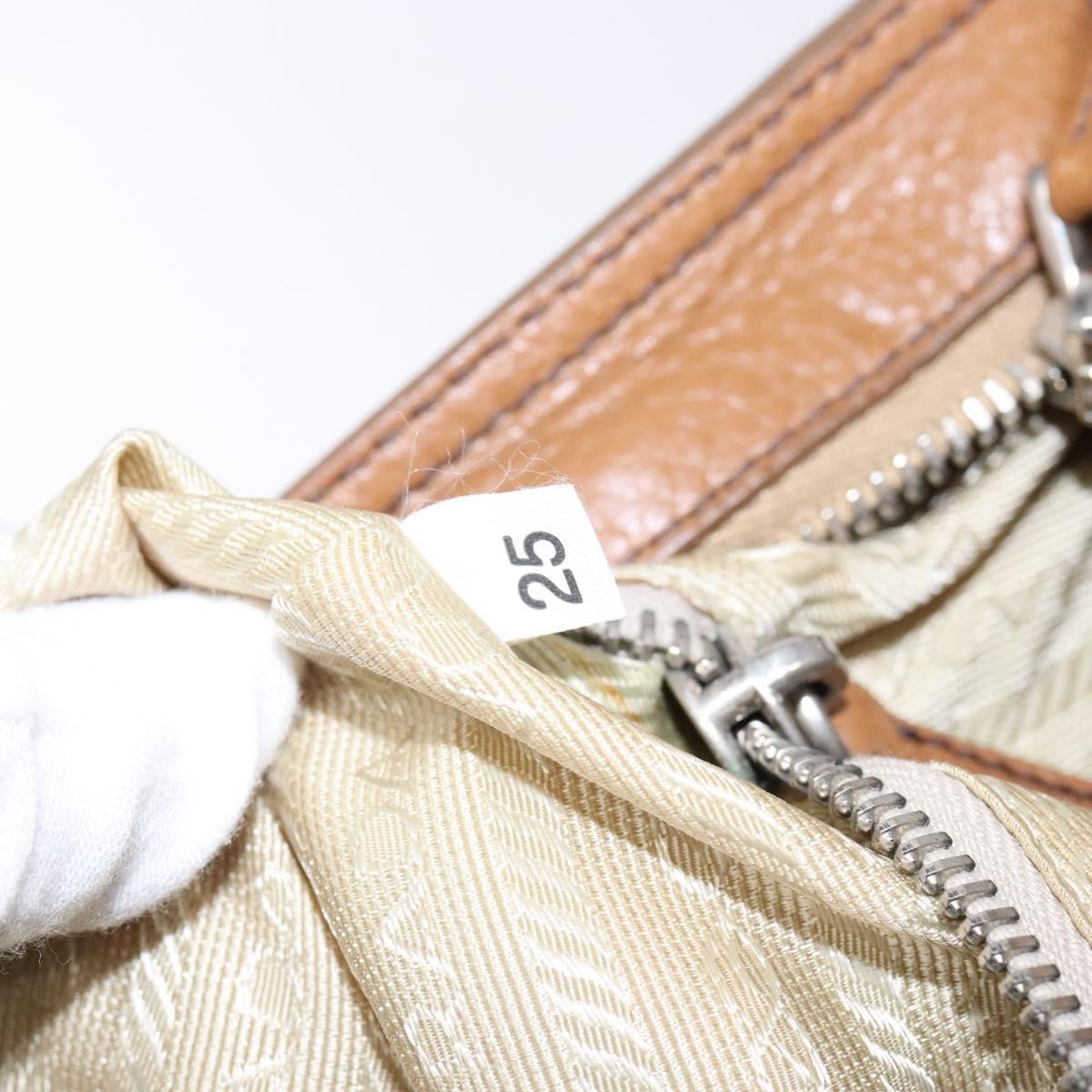Prada Vintage Convertible Tote Canvas And Leather Beige Canvas Tote Bag Bag (Pre-Owned)