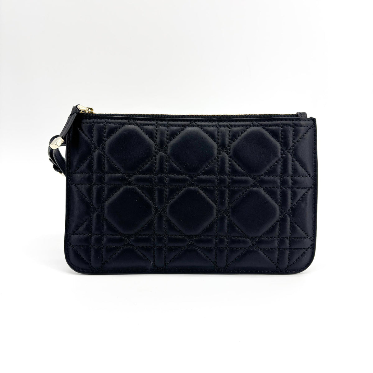Christian Dior Toujours Macrocannage Quilt Calfskin Black Leather Tote Bag Bag (Pre-Owned)