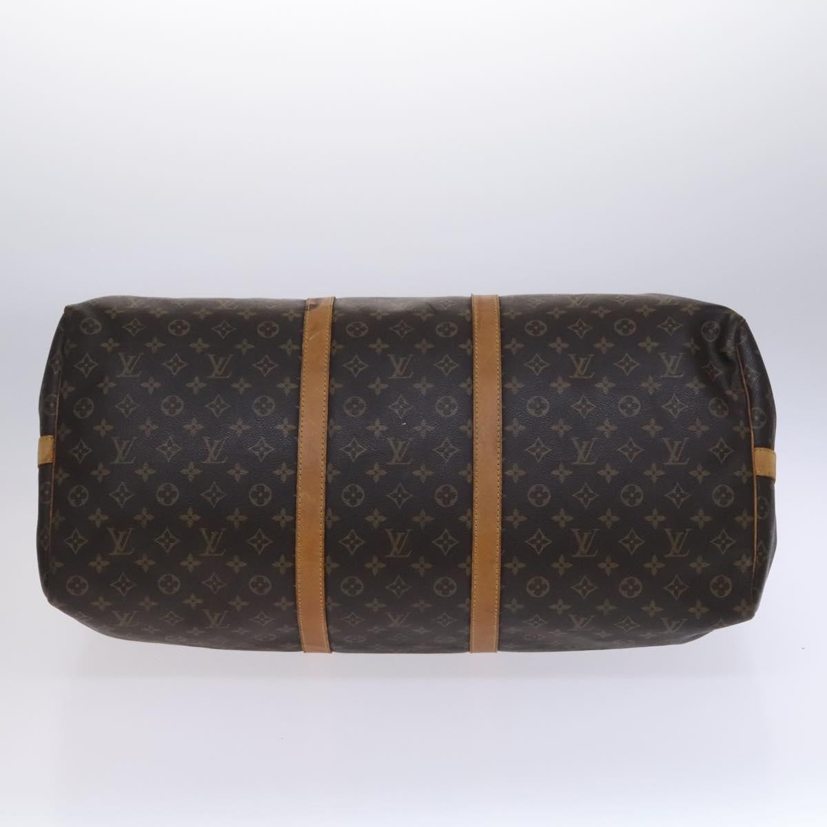 Louis Vuitton Keepall Bandouliere Monogram Canvas Brown Canvas Travel Bag Bag (Pre-Owned)