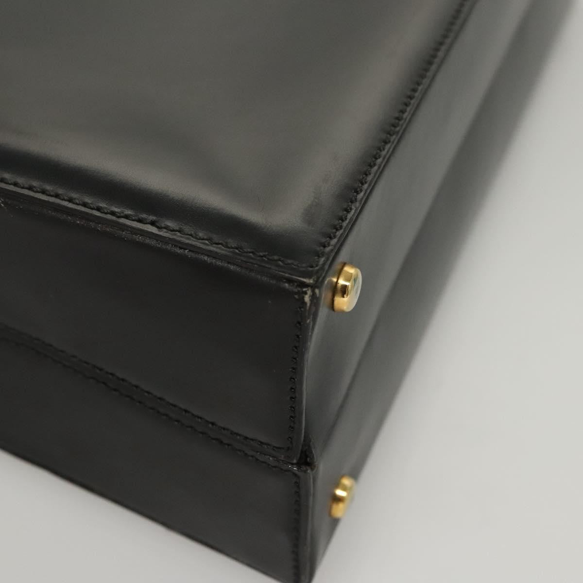 Celine Vintage Leather Black Leather Shoulder Bag Bag (Pre-Owned)