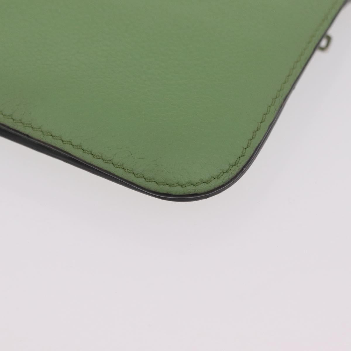 Hermes Dogon Recto Verso Leather Green Leather Wallets Accessory (Pre-Owned)