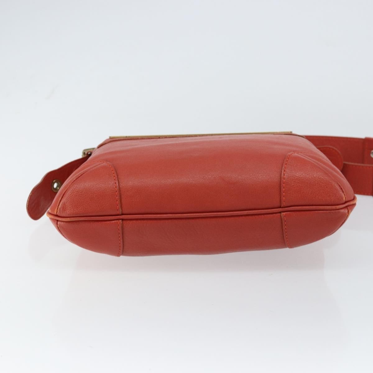 Chloe Vintage Leather Orange Leather Shoulder Bag Bag (Pre-Owned)