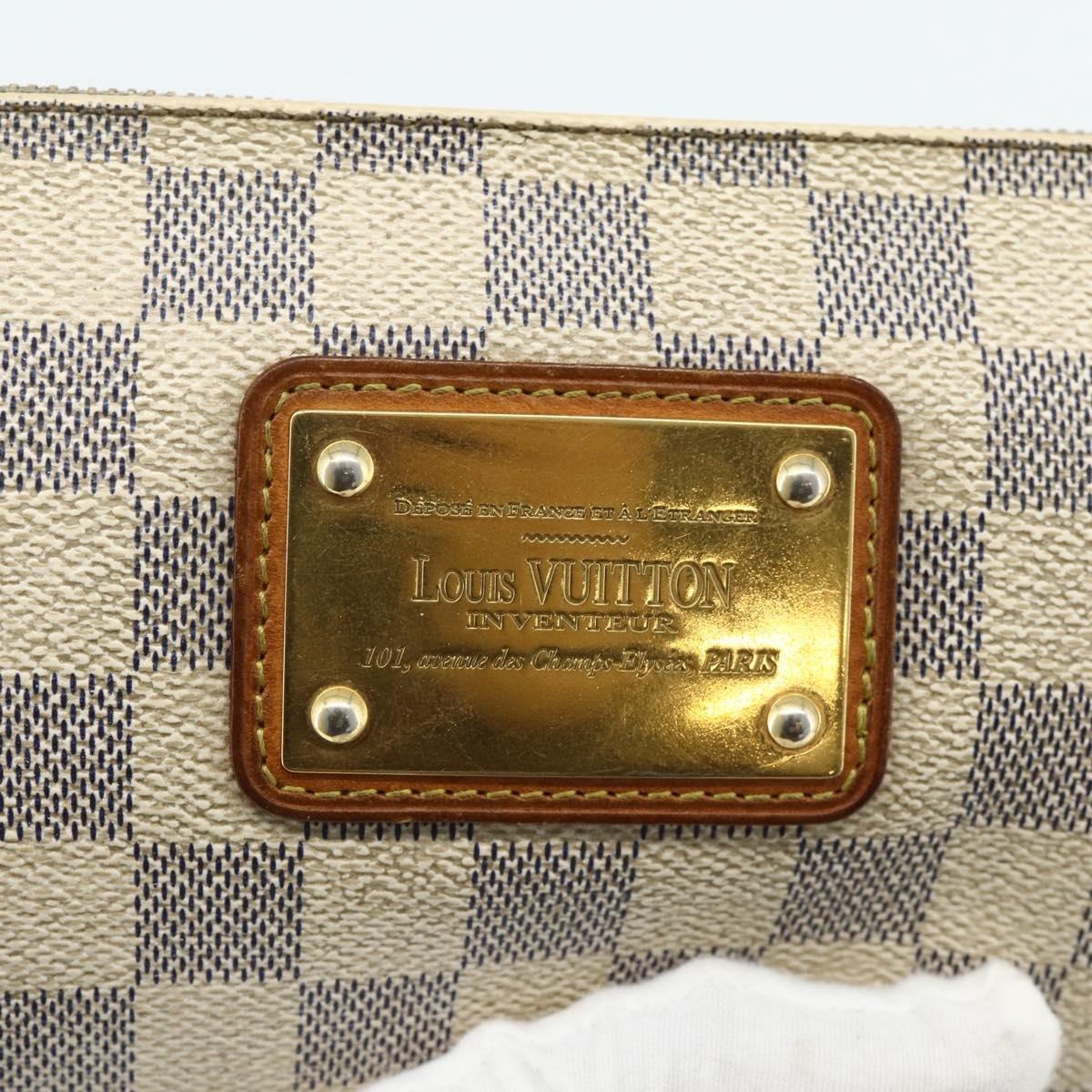 Louis Vuitton Eva Damier Beige Canvas Shoulder Bag Bag (Pre-Owned)