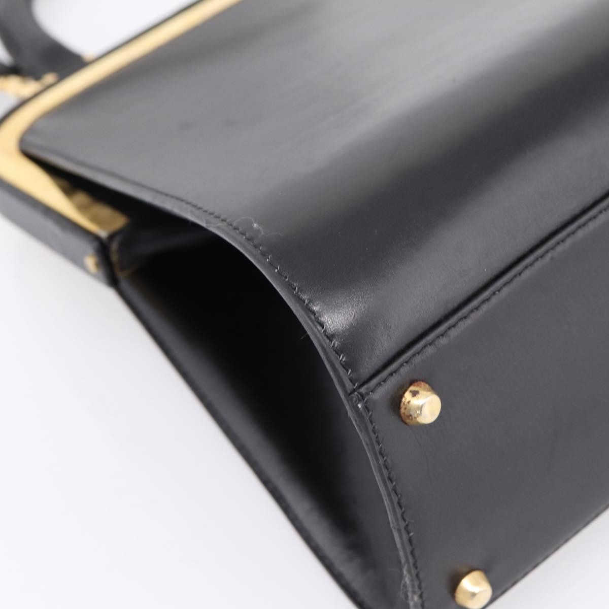 Christian Dior Shoulder Leather Black Leather Shoulder Bag Bag (Pre-Owned)