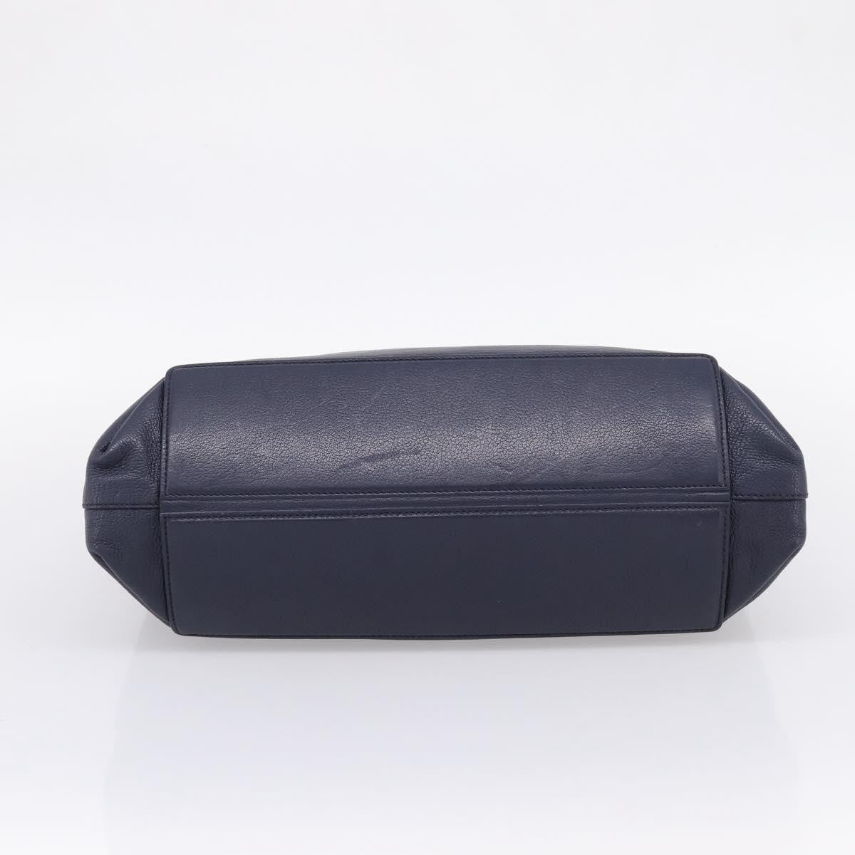 Miu Miu Madras Leather Navy Leather Shoulder Bag Bag (Pre-Owned)