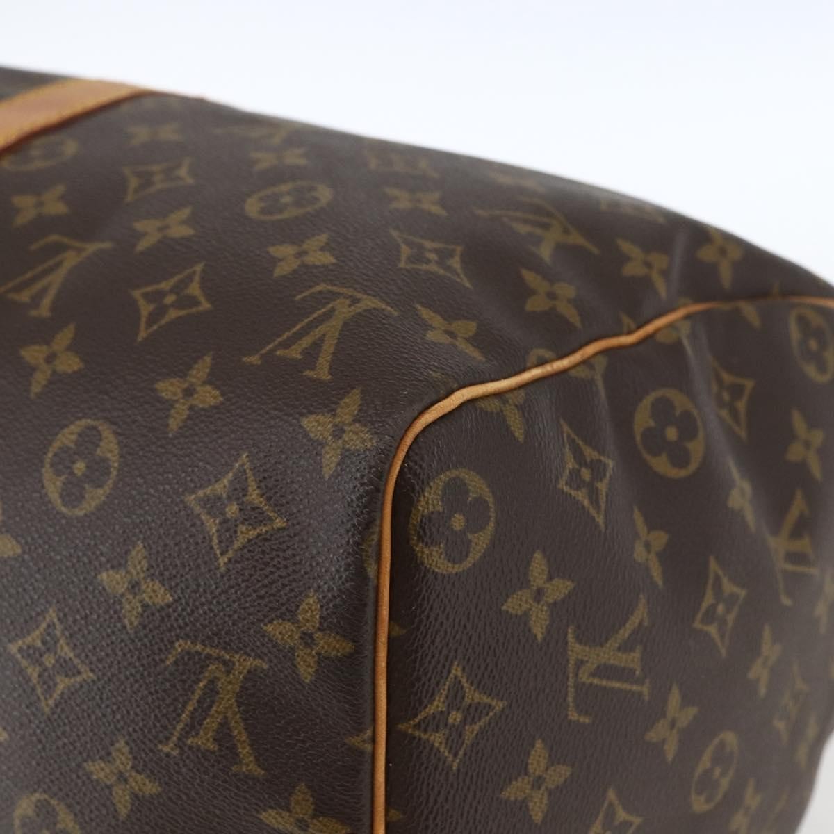 Louis Vuitton Keepall Monogram Canvas Brown Canvas Travel Bag Bag (Pre-Owned)