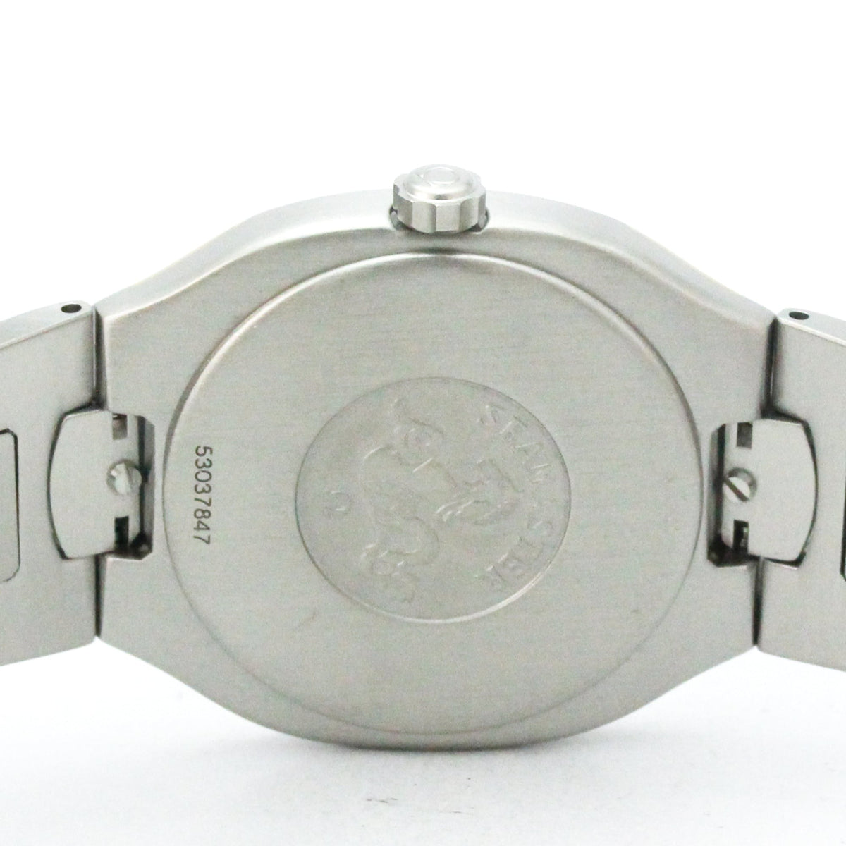 Omega Seamaster Polaris Day-Date Quartz Stainless Steel And Yellow Gold (18K) Watch (Pre-Owned)