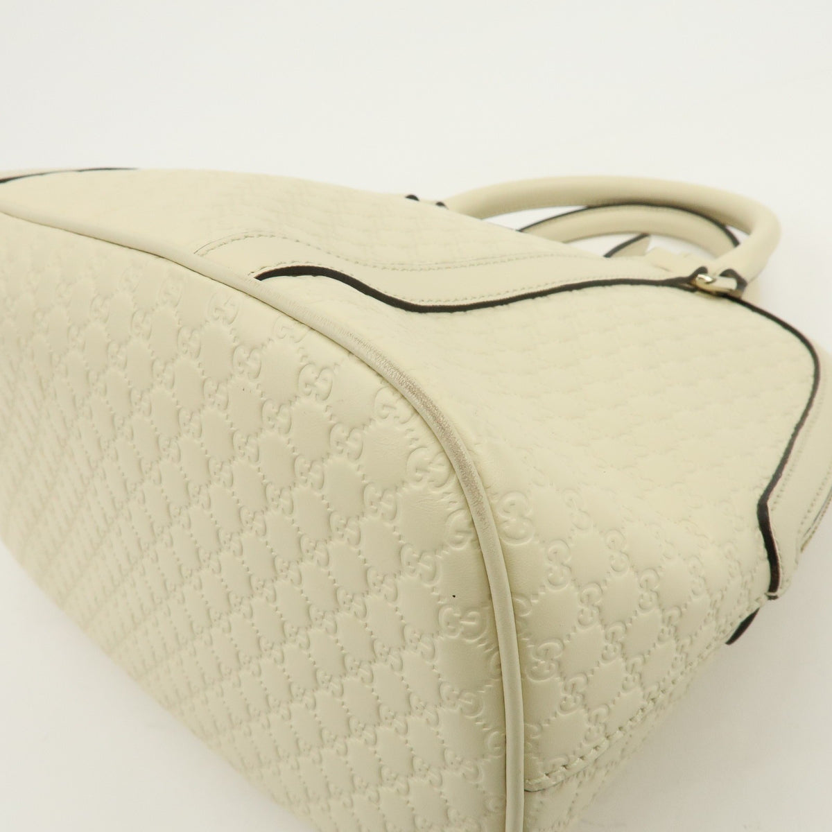 Gucci Convertible Dome Satchel Microguccissima Leather Beige Leather Handbag (Pre-Owned)