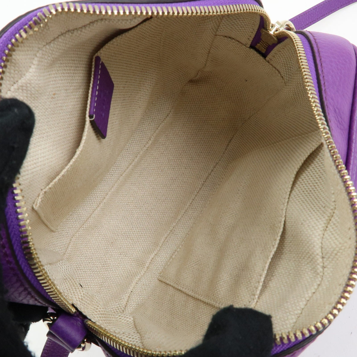 Gucci Soho Disco Leather Purple Leather Crossbody Bag Bag (Pre-Owned)