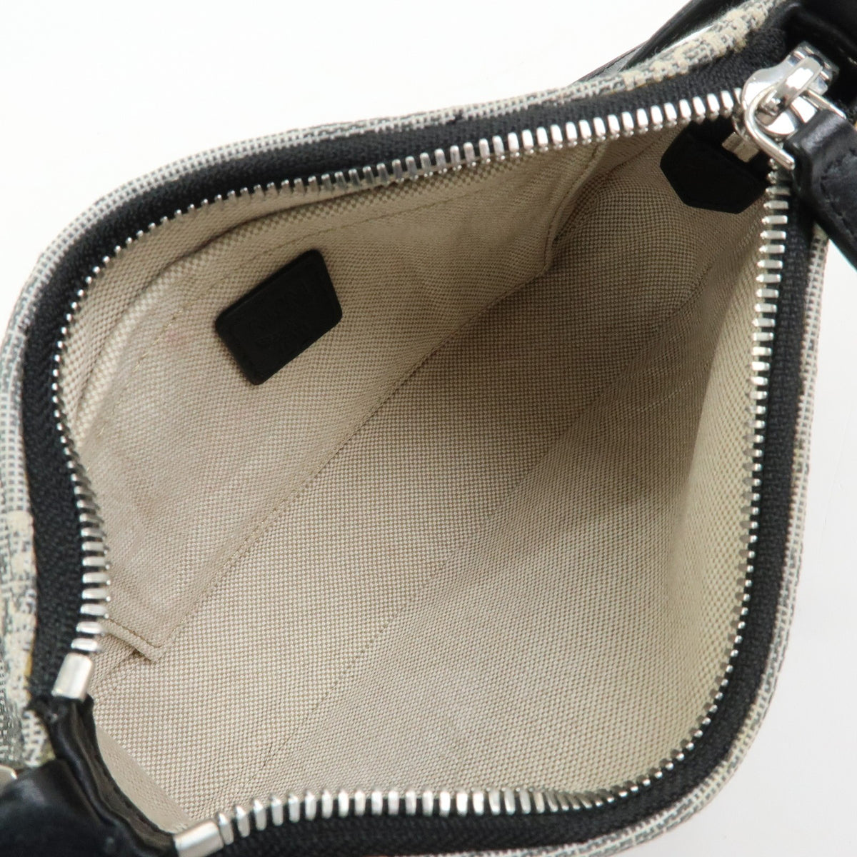 MCM Vintage Vicetos Leather Gray Canvas Shoulder Bag Bag (Pre-Owned)