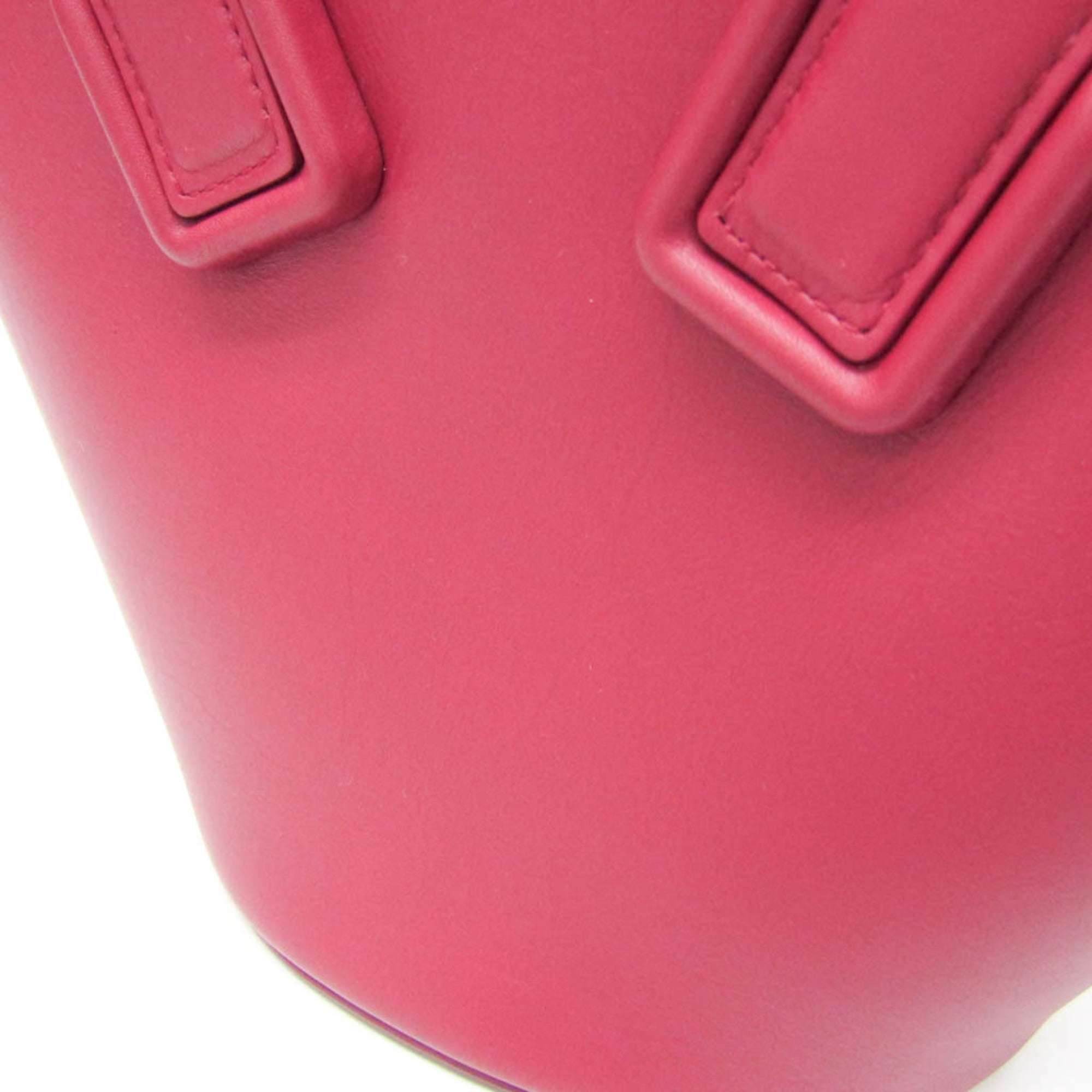 Bottega Veneta Basket Tote Leather Pink Leather Tote Bag Bag (Pre-Owned)