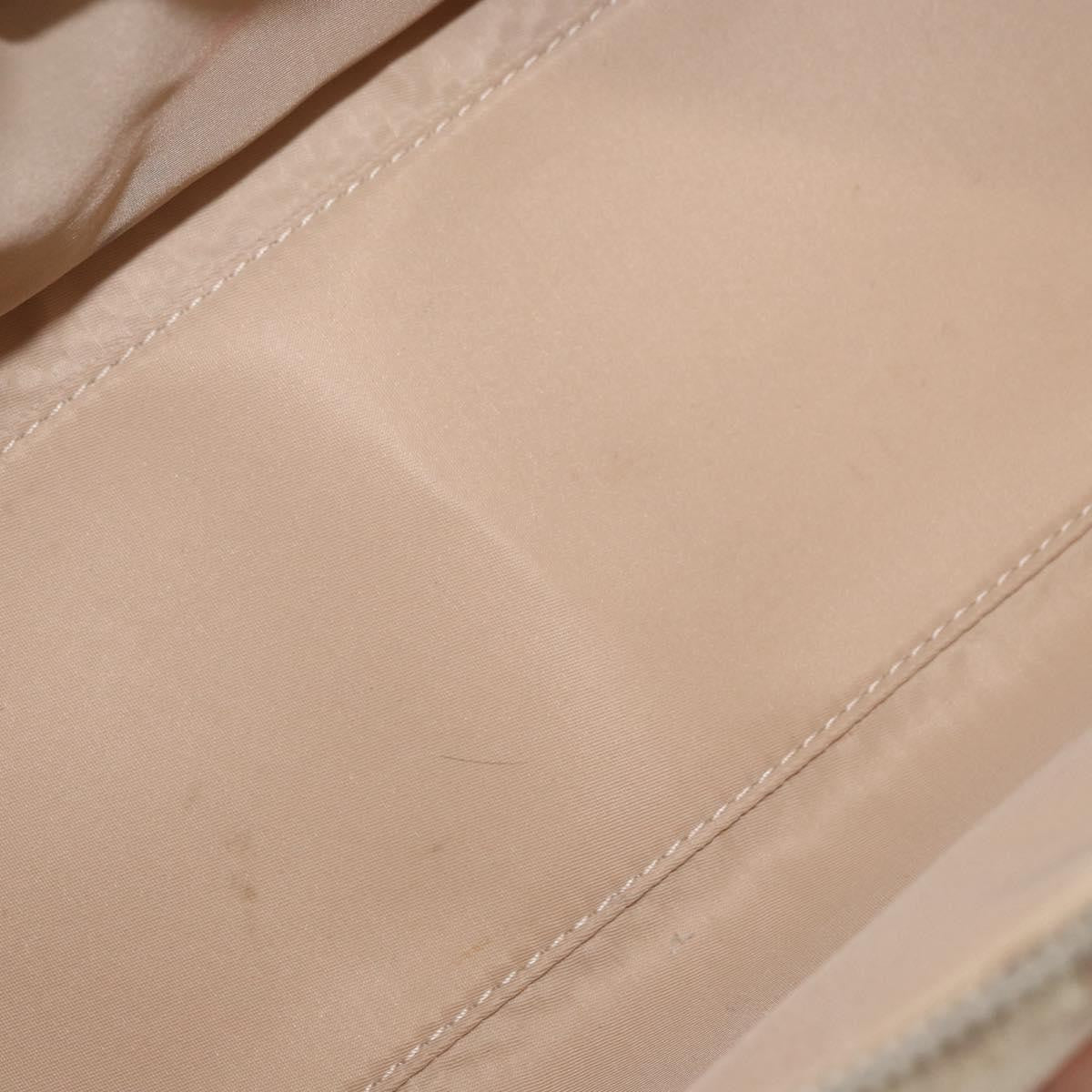 Christian Dior Vintage Trotter Romantique Zip Diorissimo Coated Canvas Beige Canvas Shoulder Bag Bag (Pre-Owned)