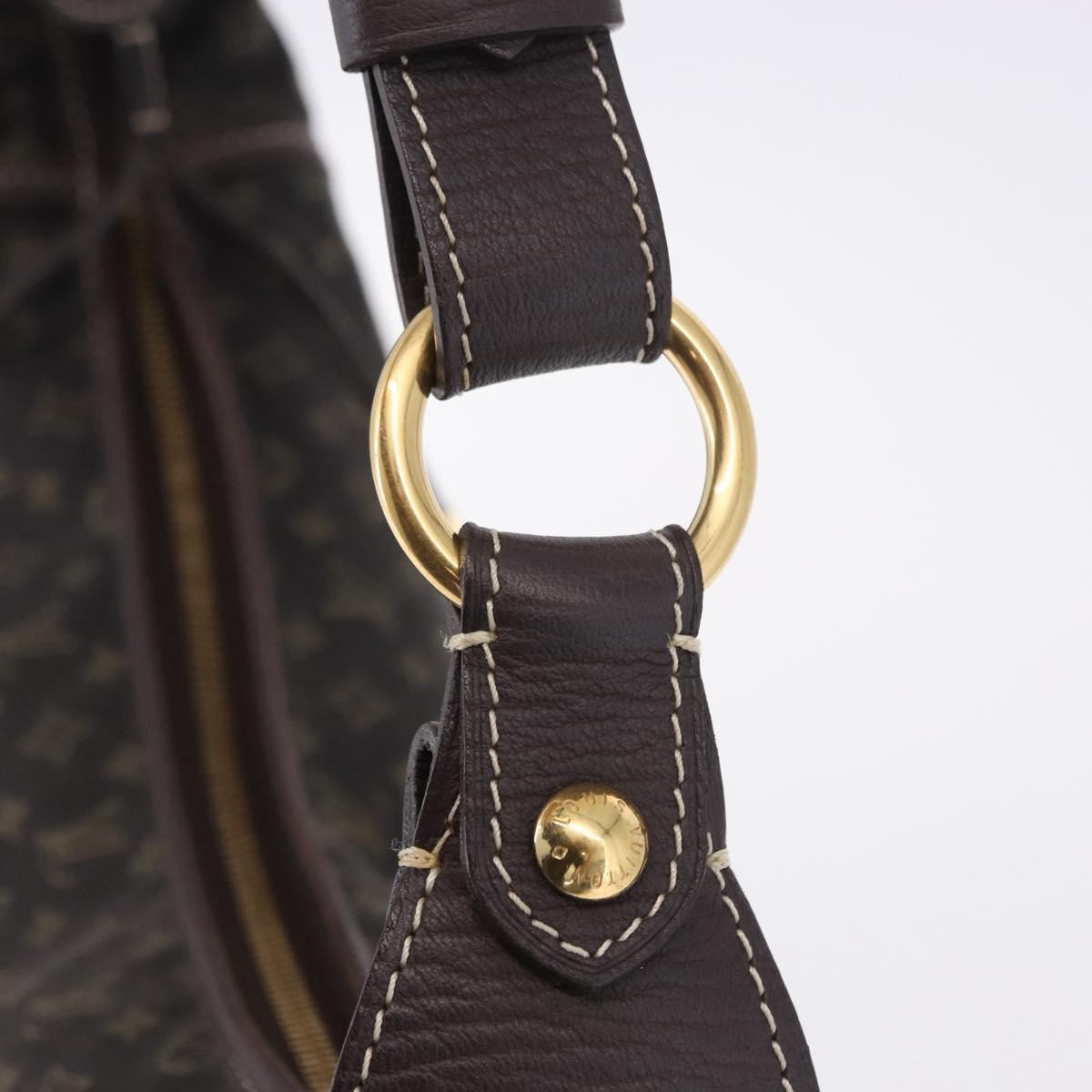 Louis Vuitton Manon Mini Lin Brown Canvas Handbag (Pre-Owned)