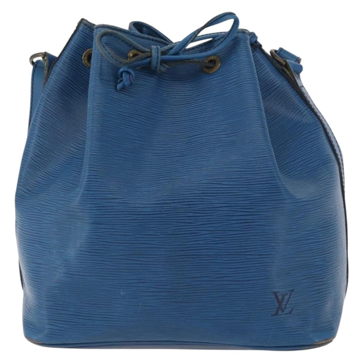 Louis Vuitton Petit Noe Nm Epi Leather Blue Leather Shoulder Bag Bag (Pre-Owned)