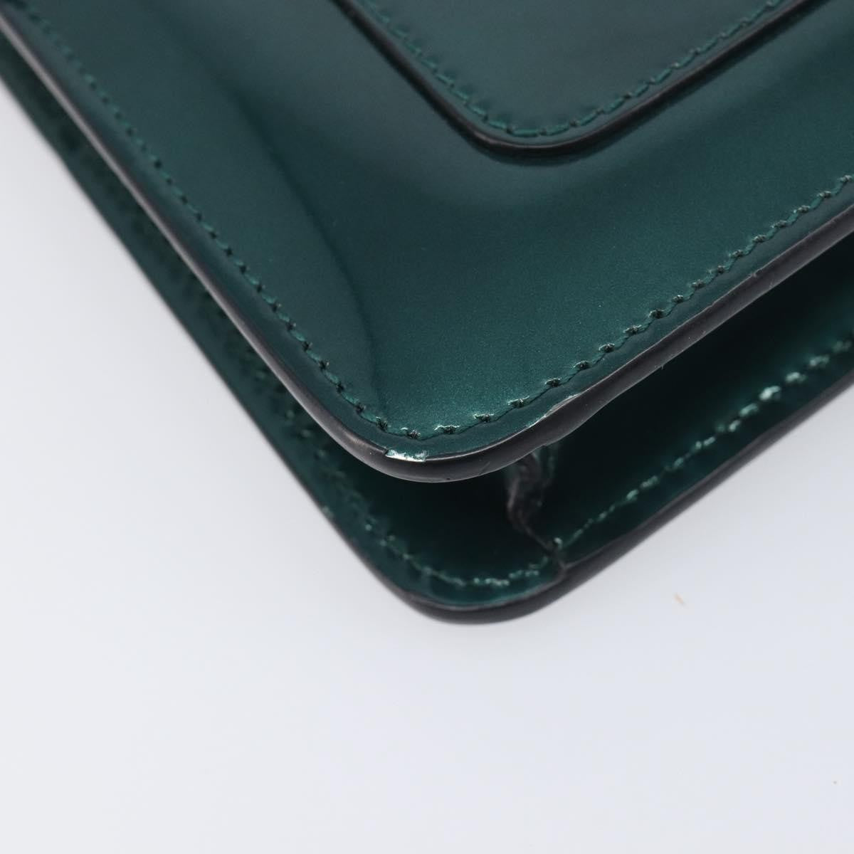 Bvlgari Serpenti Forever Patent Green Patent_Leather Shoulder Bag Bag (Pre-Owned)