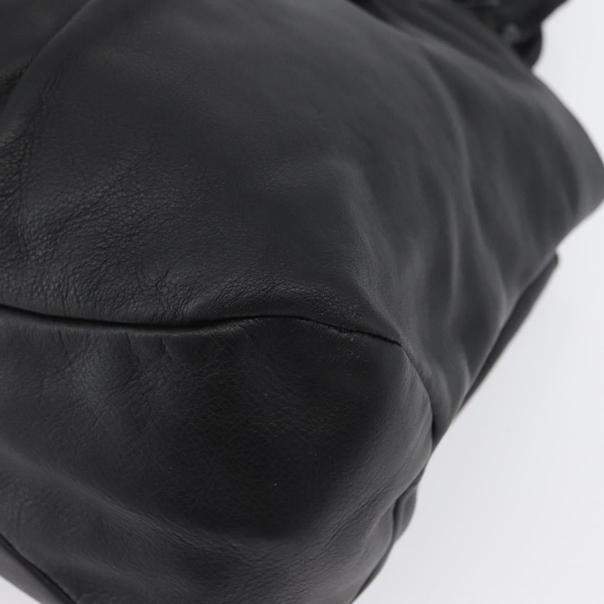 Salvatore Ferragamo Vala Tote Leather Black Leather Tote Bag Bag (Pre-Owned)