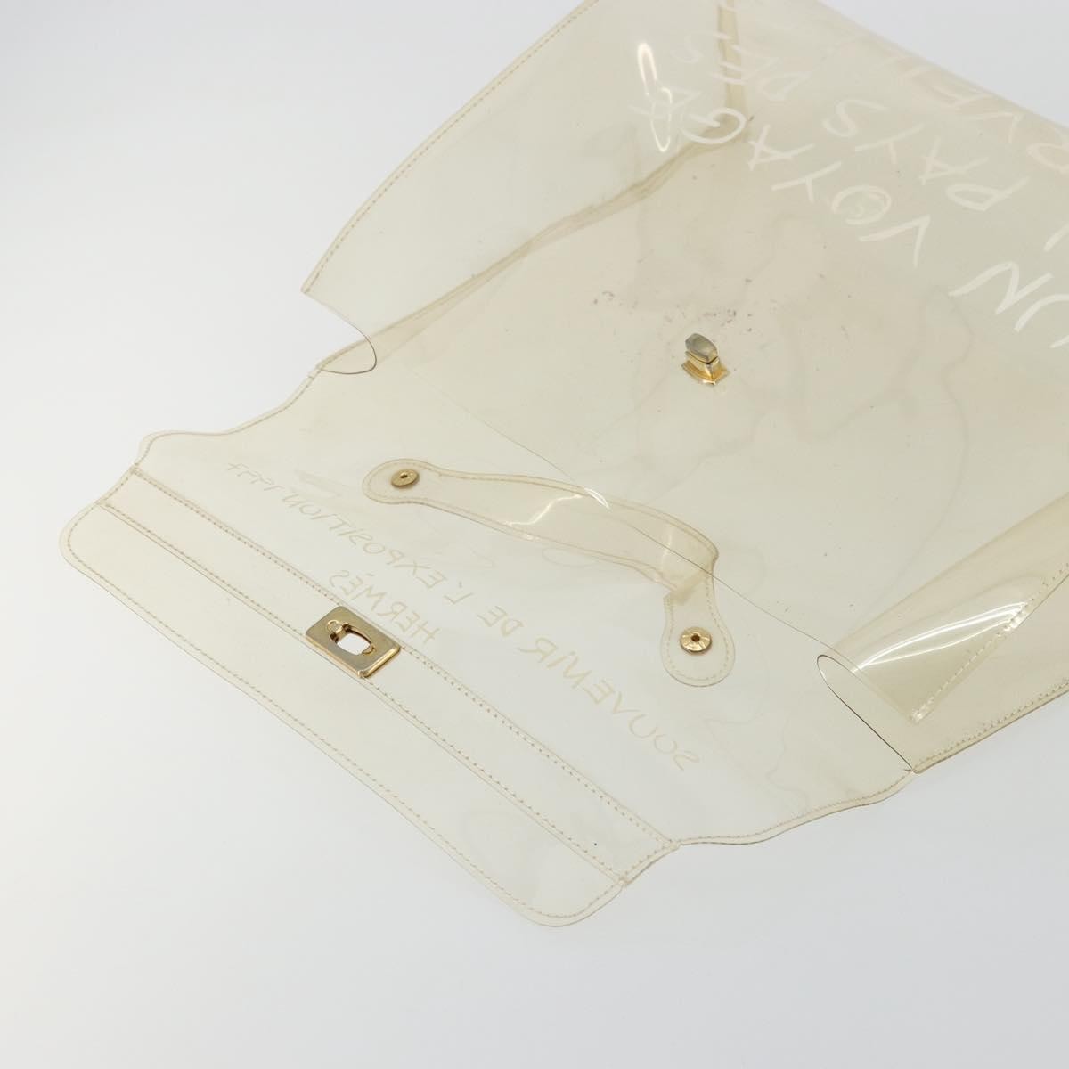Hermes Kelly Souvenir Vinyl Clear Plastic Handbag (Pre-Owned)