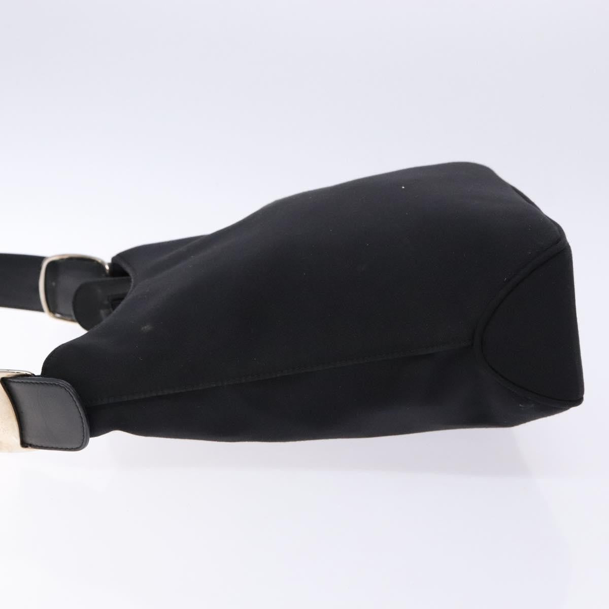 Salvatore Ferragamo Vala Canvas Black Canvas Bag (Pre-Owned)