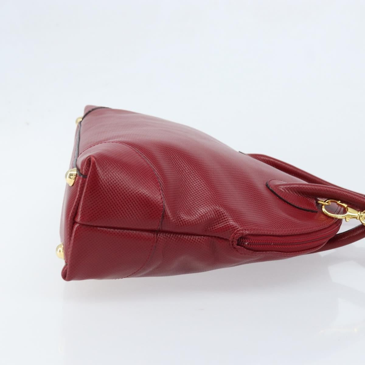 Bottega Veneta Vintage Leather Red Leather Handbag (Pre-Owned)