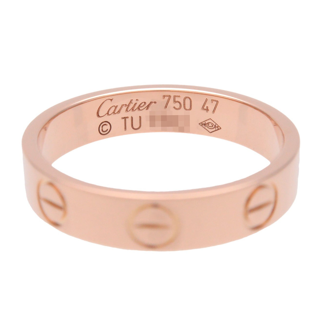 Cartier Love Band 18K Rose Gold Gold Rose_Gold Ring Jewelry (Pre-Owned)