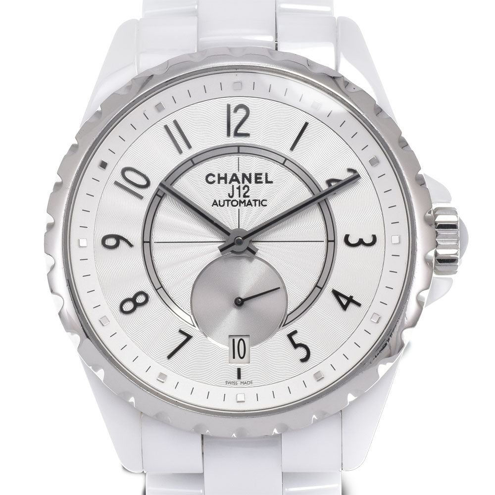 Chanel J12-365 Automatic Ceramic With Beige Gold Bezel Watch (Pre-Owned)