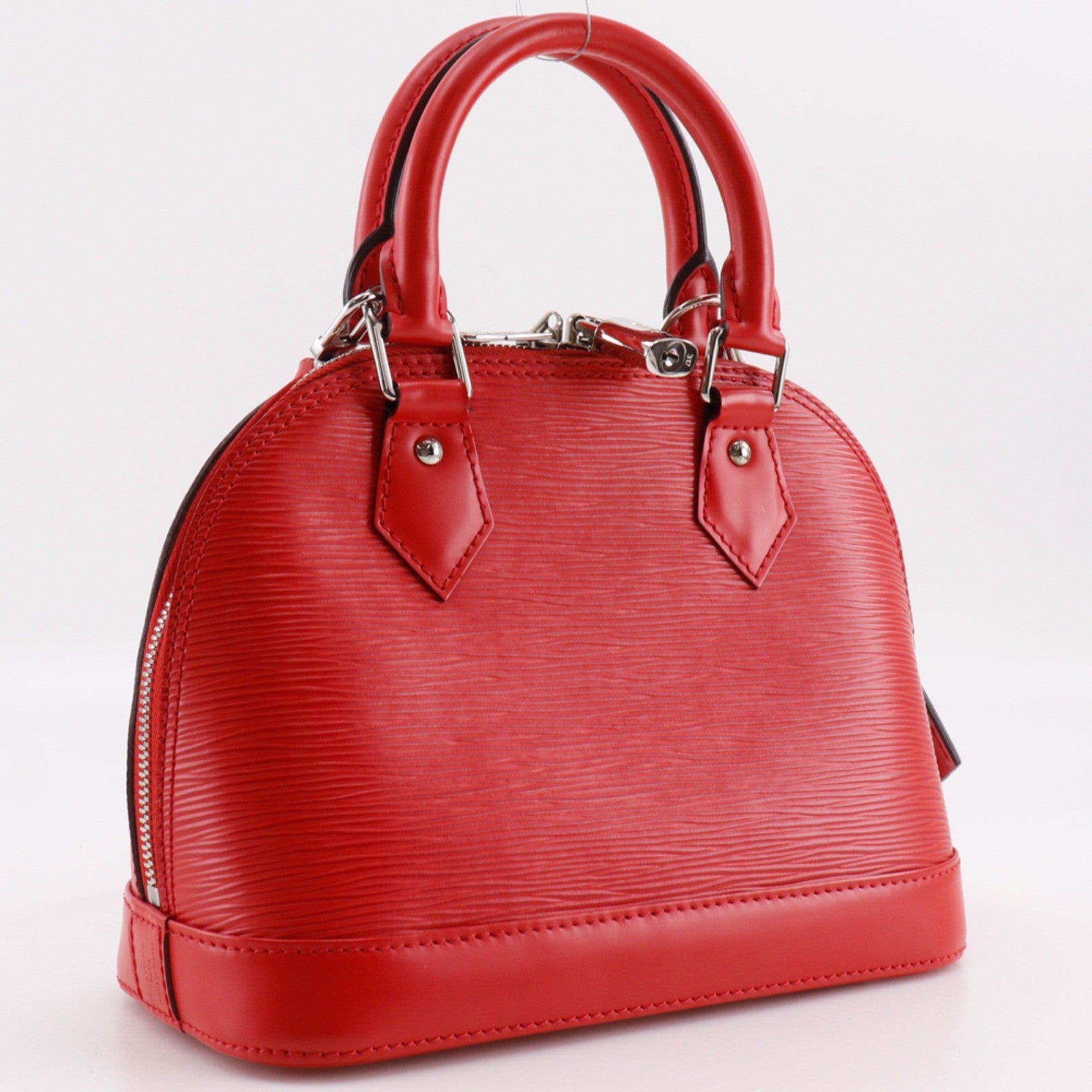 Louis Vuitton Alma Epi Leather Red Leather Handbag (Pre-Owned)