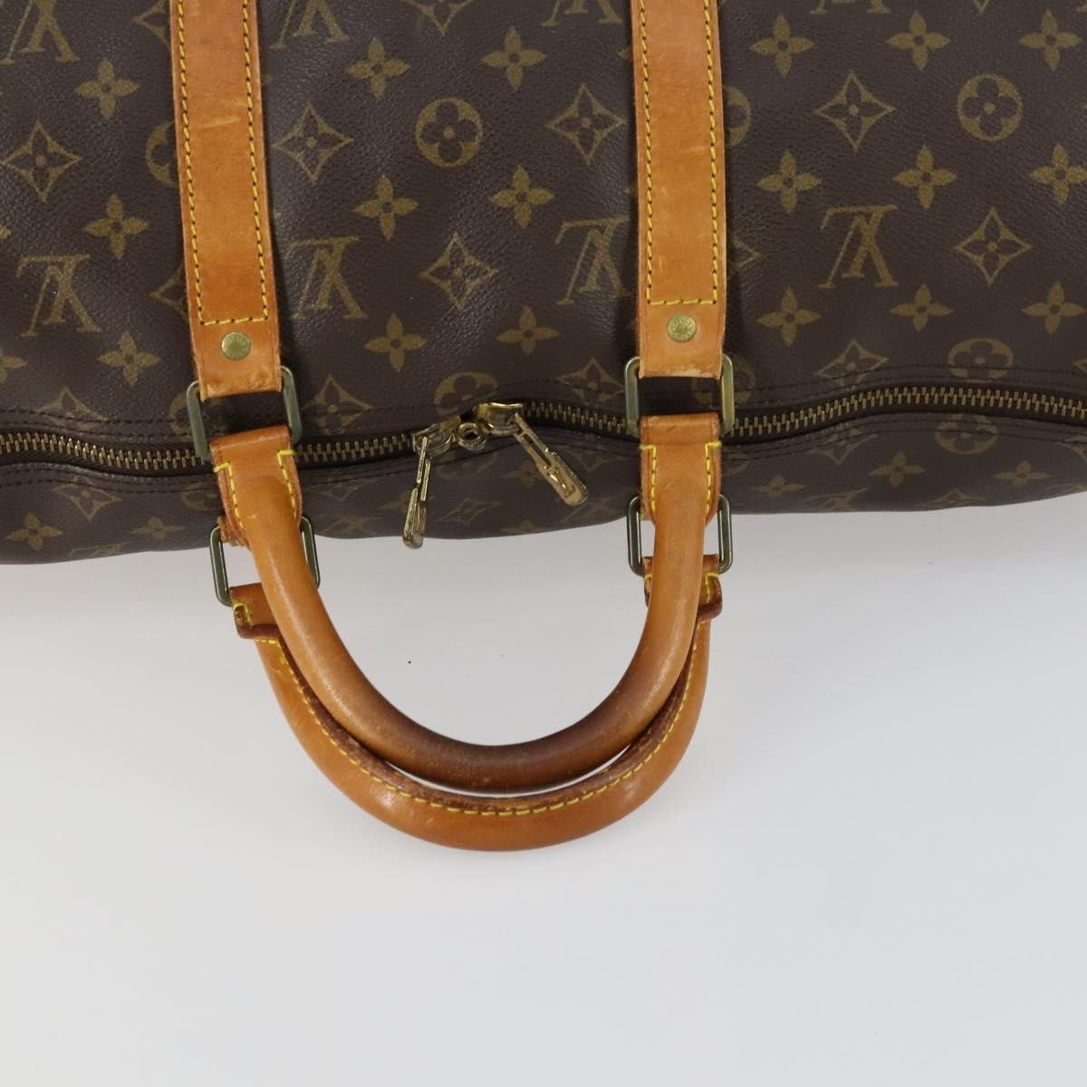 Louis Vuitton Keepall Monogram Canvas Brown Canvas Travel Bag Bag (Pre-Owned)
