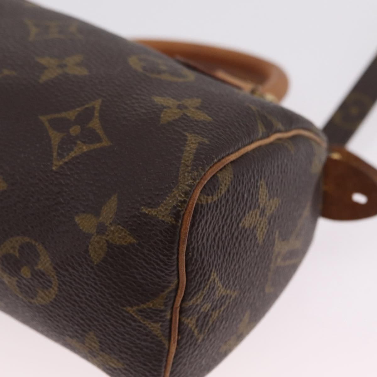 Louis Vuitton Speedy Mini Hl Monogram Canvas Brown Canvas Handbag (Pre-Owned)